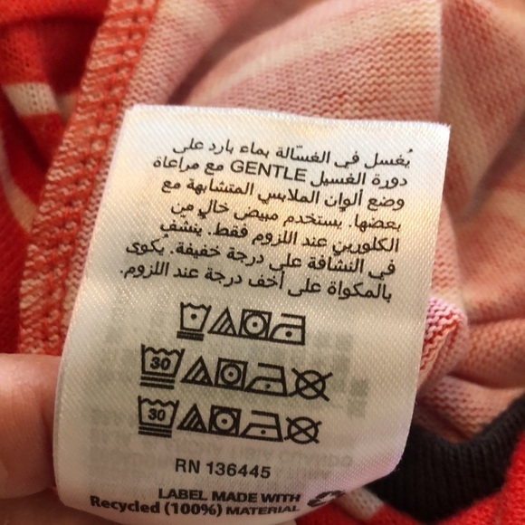 Jenni by Jennifer Moore Intimates Red and White Stripes Long Sleeve Long Johns - Picture 8 of 9